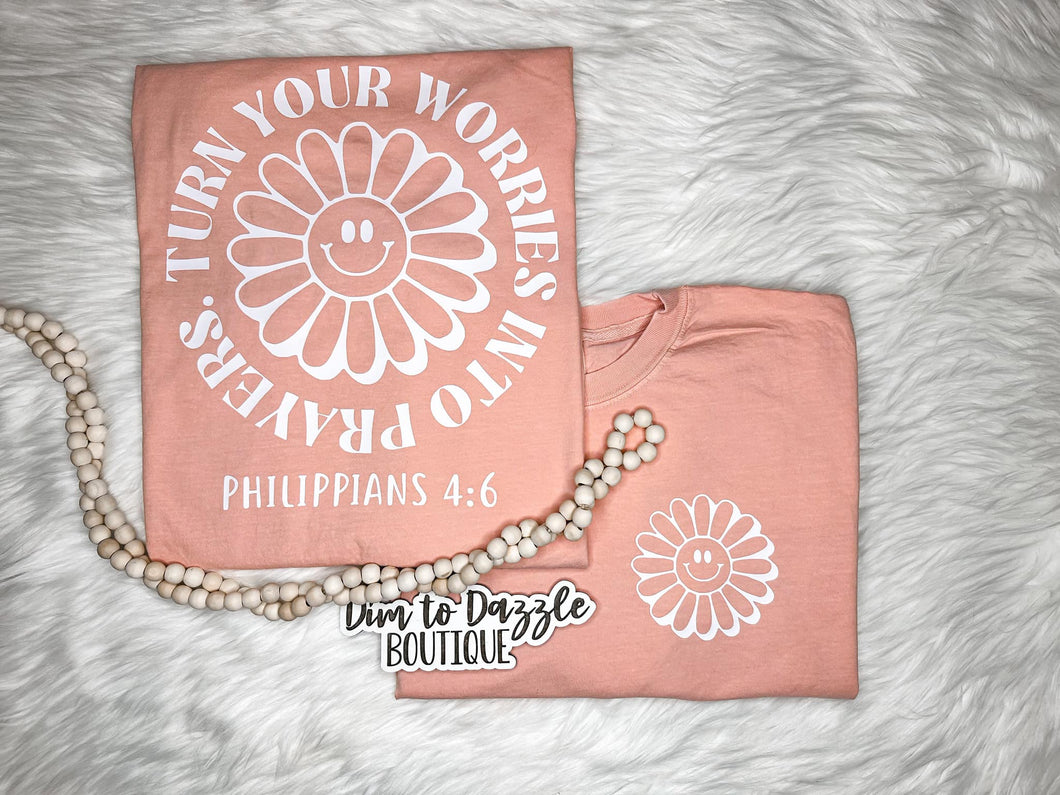 Turn Your Worries Into Prayers Graphic Tee