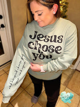 Load image into Gallery viewer, Jesus Chose You Graphic Crewneck
