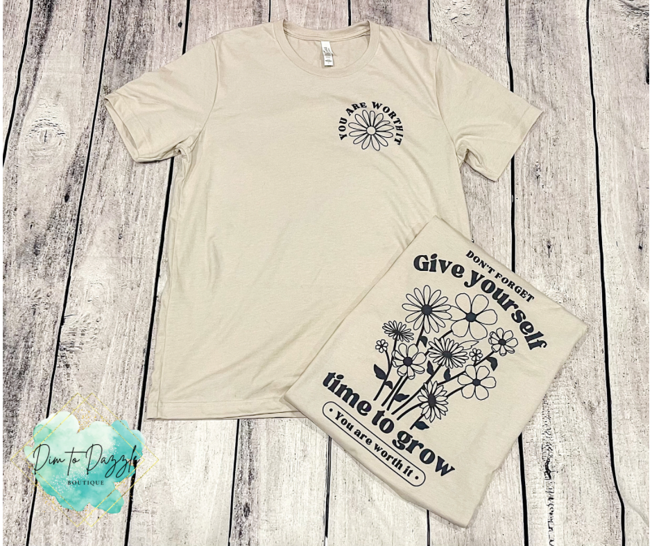 Give Yourself Time To Grow Graphic Tee