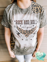 Load image into Gallery viewer, Rock n Roll Bleached Graphic Tee
