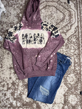 Load image into Gallery viewer, Mama Bleached Cowhide Hoodie
