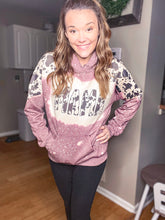 Load image into Gallery viewer, Mama Bleached Cowhide Hoodie
