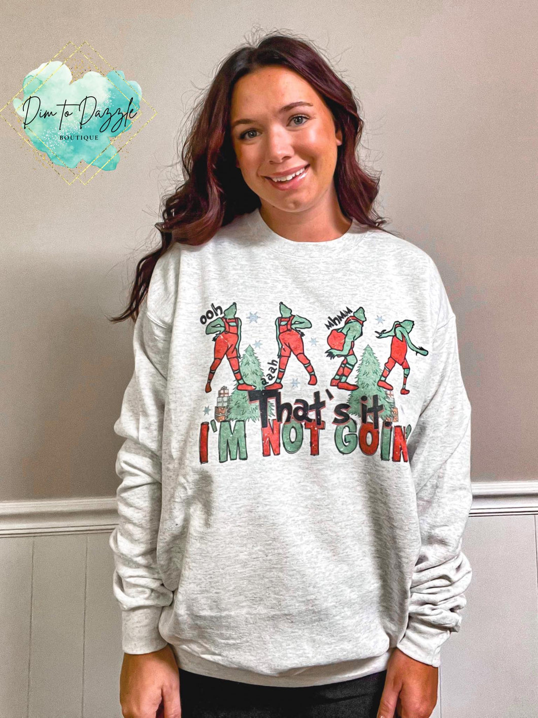 I'm Not Going Graphic Crewneck